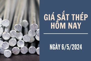 Tại thị trường trong nước ngày 6/5, giá sắt thép xây dựng duy trì ổn định