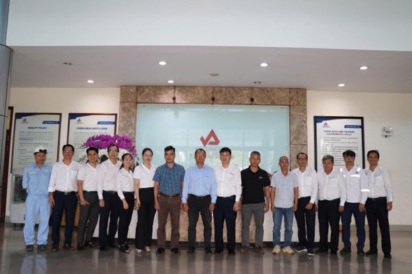 Đoàn công tác dự án cảng hàng không quốc tế Long Thành tham quan và làm việc tại Thép Miền Nam