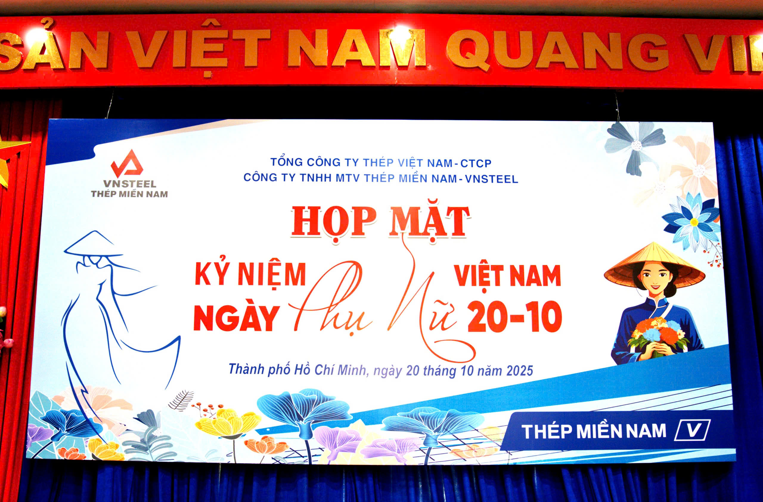 Thép Miền Nam - VNSTEEL chúc mừng 95 năm ngày phụ nữ Việt Nam (20/10/1930 – 20/10/2025)