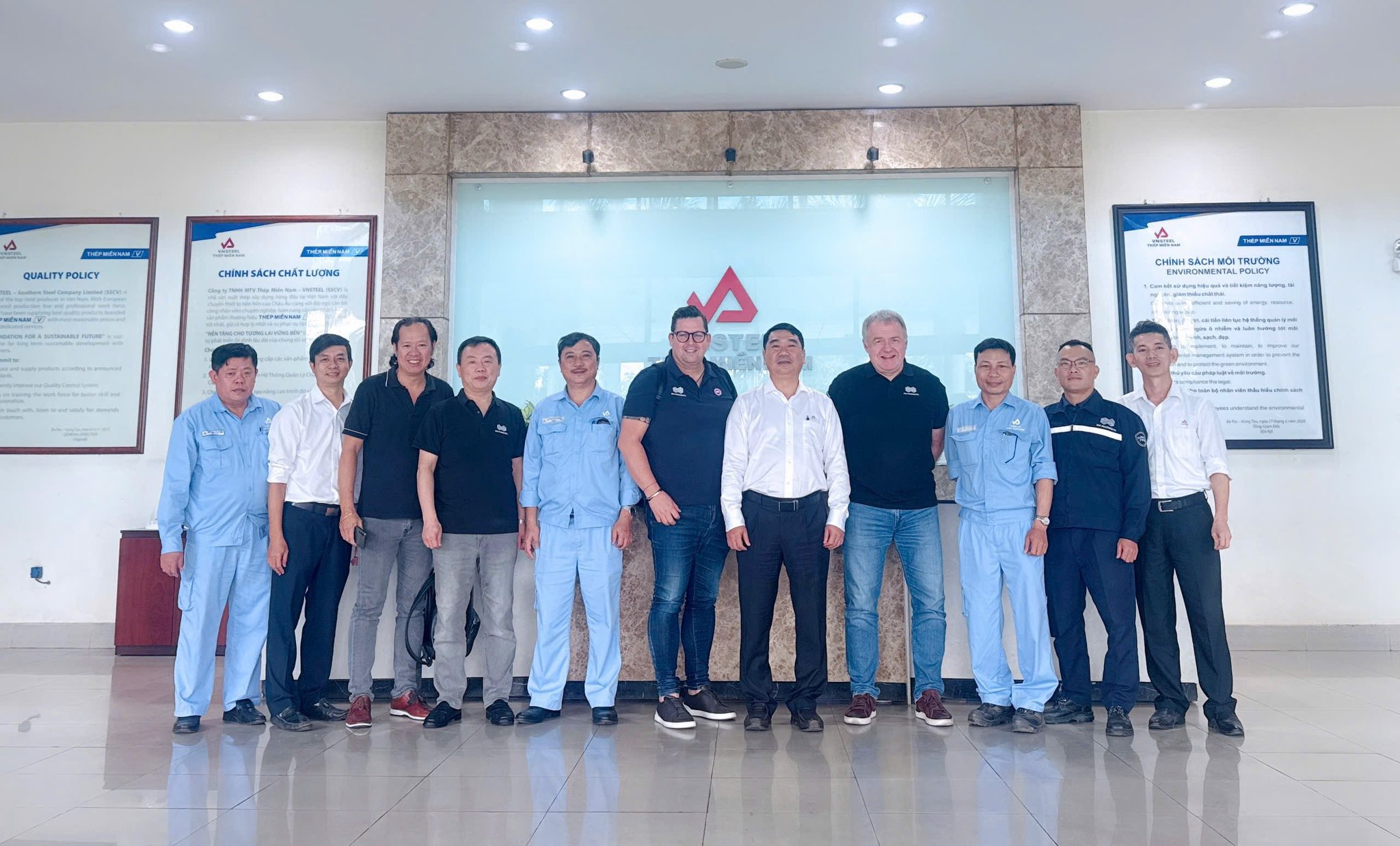 Rhi Magnesita thăm và làm việc tại Thép Miền Nam – VNSTEEL (SSCV)