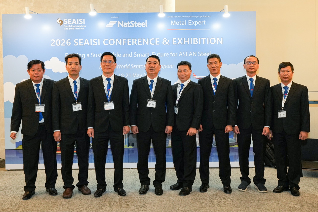 Đoàn công ty TNHH MTV Thép Miền Nam-VNSTEEL tham dự hội nghị và triển lãm SEAISI 2026 tại Singapore