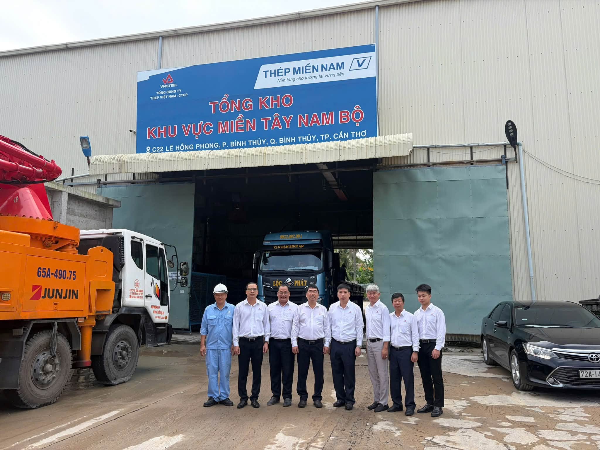 Thép Miền Nam /V/ chủ động nguồn hàng, tăng cường năng lực cung ứng tại Khu vực Miền Tây Nam Bộ
